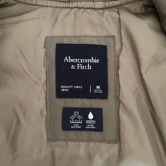 Olive Green Bomber Jacket - Abercrombie & Fitch - Picture 2 of 6
